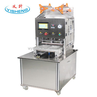 Qualität  Custom Type Plastic Beverage Cup New Atmosphere Modified Nitrogen Gas Tray Sealer Packaging Machine usine
