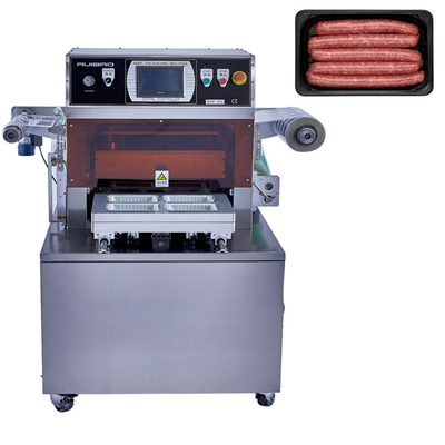 Verpackmaschineessenstabletteichmeister-Thunfisch-Fleischvakuum-skinpack Maschine Ruibao-Haut